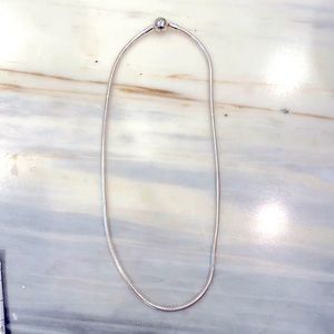 Pandora Round Clasp 17.5 Silver Necklace